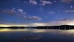 night sky with stars at a calm lake time lapse background video No Copy Right