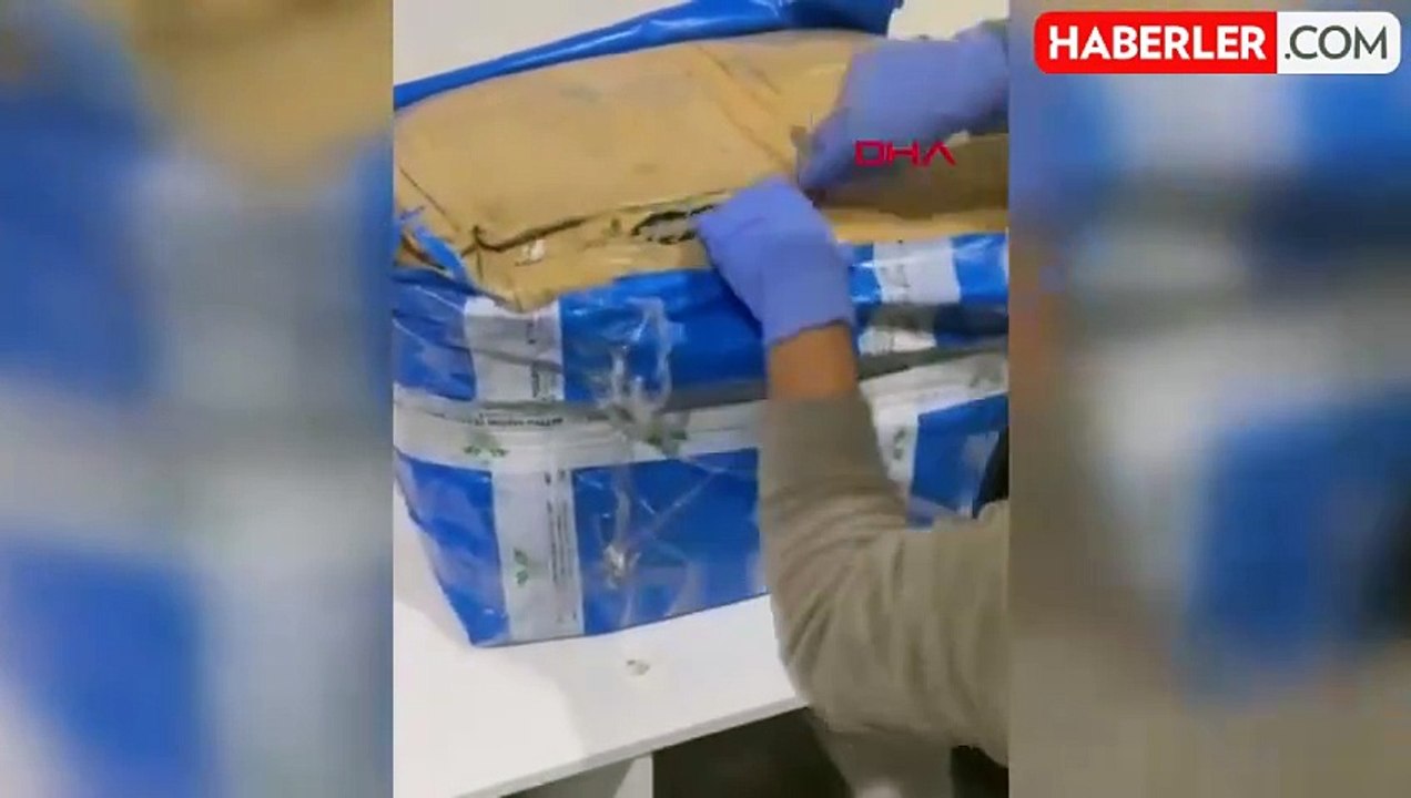 İstanbul Havalimanı'nda piyasa değeri 68 milyon lira olan 568 kilo uyuşturucu ele geçirildi
