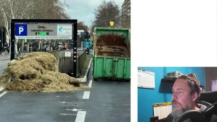 DEGATS INEDITS , LES AGRICULTEURS EN COLERE A TOULOUSE !