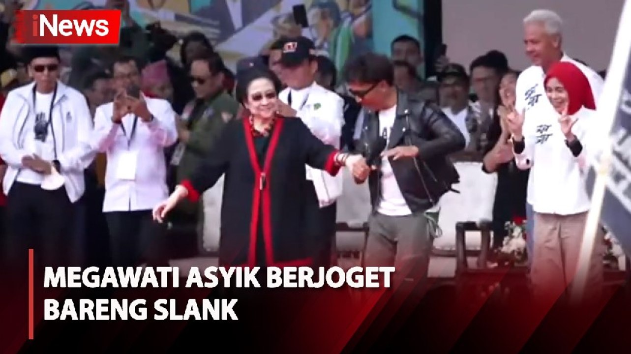 Momen Unik Kampanye Akbar Ganjar-Mahfud di Bandung, Kaka Slank Ajak Megawati Berjoget