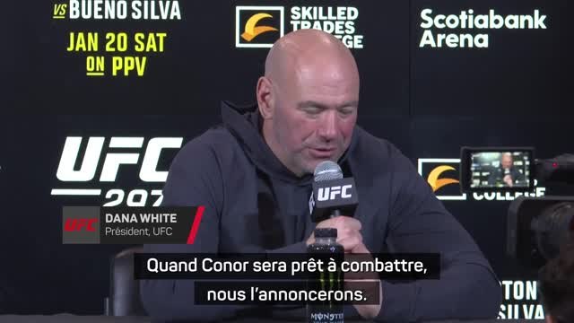 UFC 297 - White : Quand Conor McGregor sera prêt à combattre, nous l'annoncerons