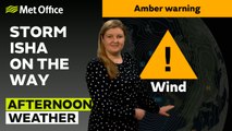 Met Office Afternoon Weather Forecast 21/01/24 – Wet and windy