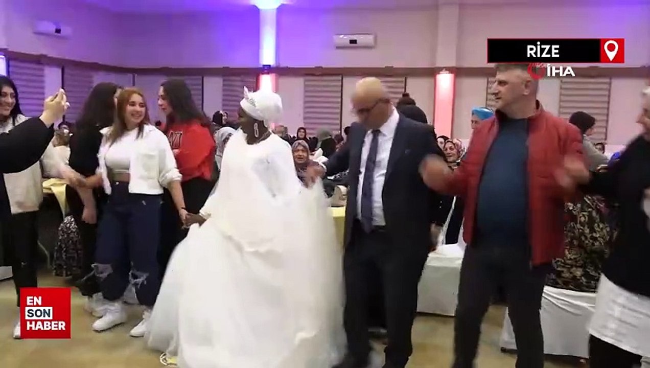 Afrika'dan Rize'ye gelin geldi