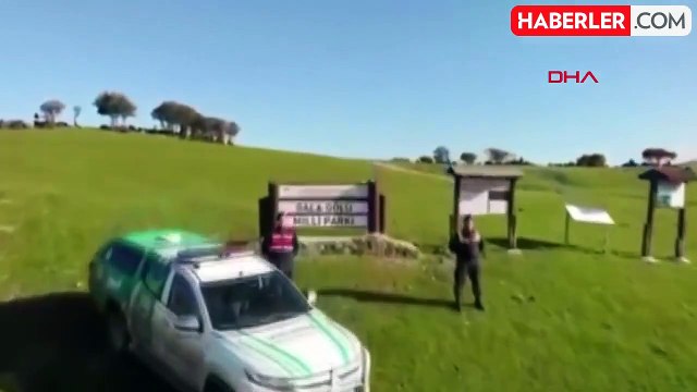 Gala Gölü Milli Parkı'nda yasa dışı avcılığa dron destekli kontrol