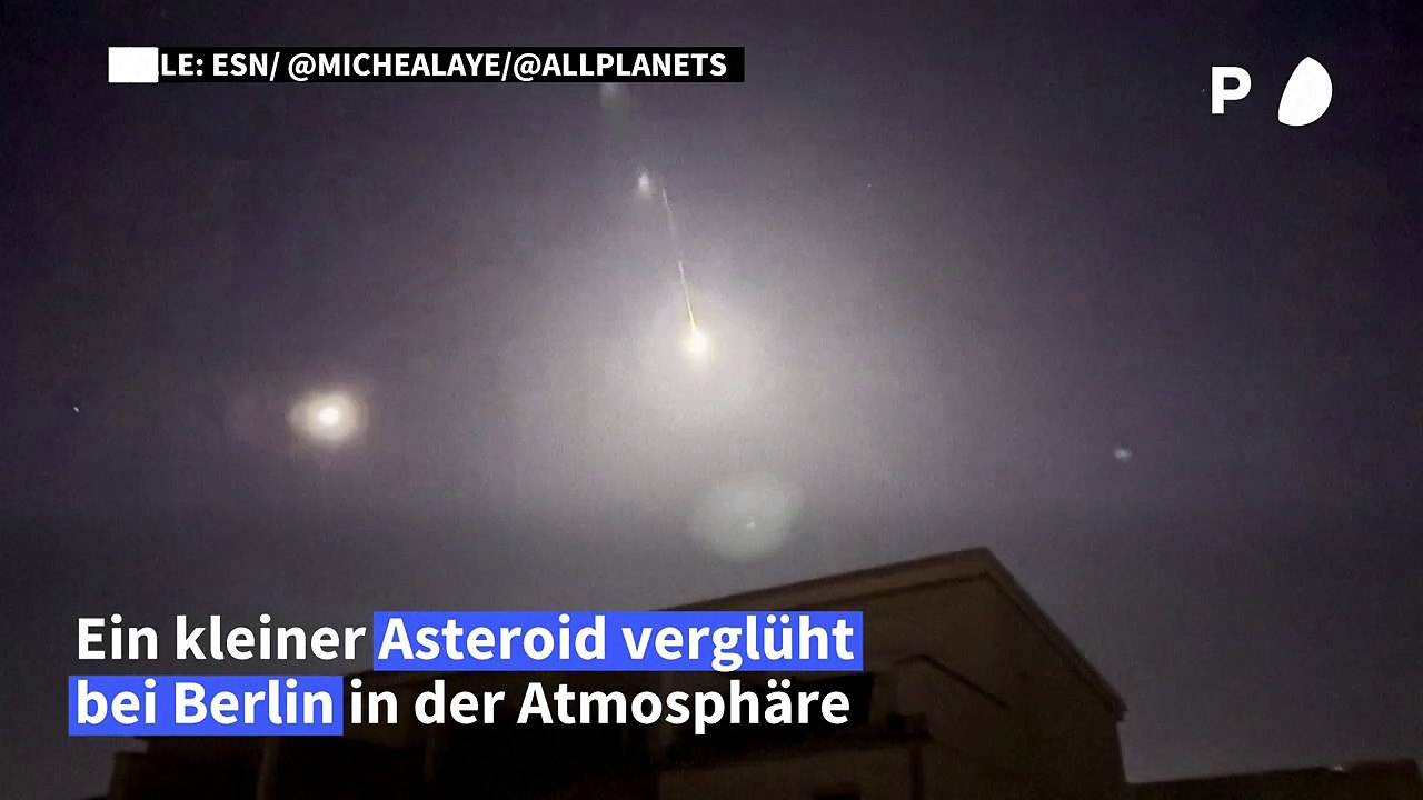 Asteroid verglüht bei Berlin in der Atmosphäre