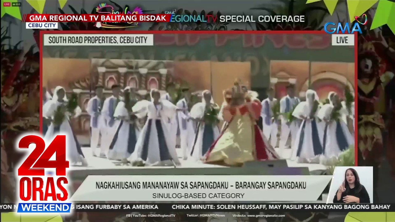 91 Contingents mula Cebu at 2 pang LGU sa labas ng probinsiya, nagpapasiklaban sa Sinulog Grand Mardi Gras | 24 Oras Weekend