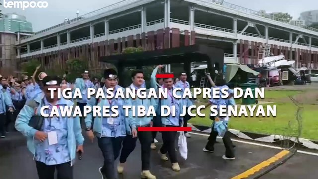 Debat Cawapres, Tiga Pasangan Capres dan Cawapres Tiba di JCC