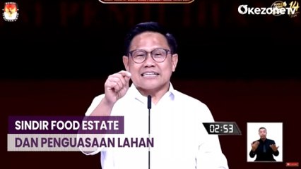 Cak Imin Kritik Program Food Estate Menhan dan Sindir Penguasaan Lahan