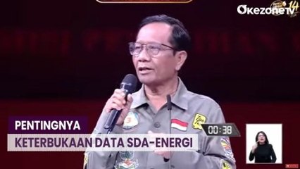 Masalah SDA-Energi, Mahfud MD Ungkap Pentingnya Keterbukaan Data
