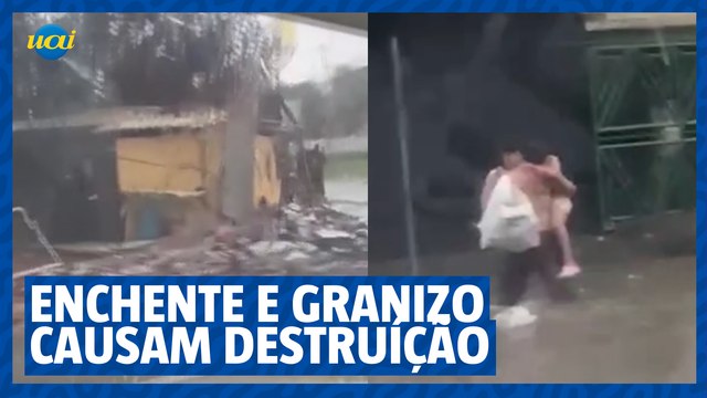 Temporal causa estragos e inundações em Governador Valadades