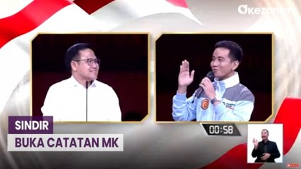 Cak Imin Sindir Buka Catatan MK , Gibran: Nah Gitu Dong Gus Jangan Terlalu Tegang
