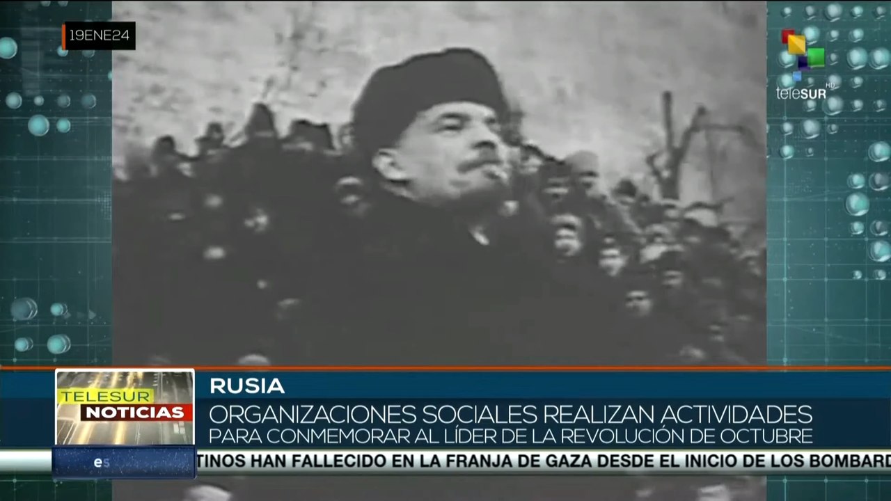 Rinden tributo al líder de la Revolución de Octubre