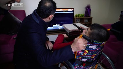 Kurum'dan engelli çocuğa sürpriz ziyaret