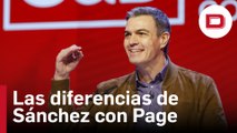 Sánchez reaviva sus diferencias con Page al no mencionarle por su ausencia en la convención socialista