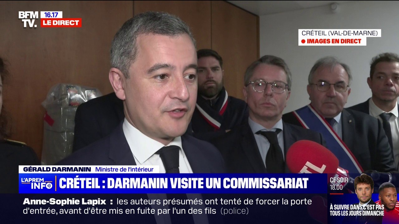 Val-de-Marne: depuis Créteil, Gérard Darmanin demande des "moyens supplémentaires" pour lutter contre le trafic de drogue