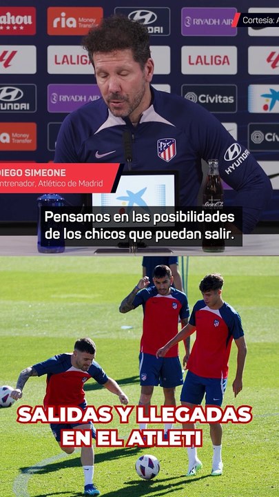 Simeone habla sobre el mercado de fichajes del Atlético de Madrid