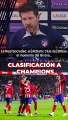 Simeone sobre las opciones de entrar en Champions del Atlético de Madrid en la segunda vuelta de LaLiga