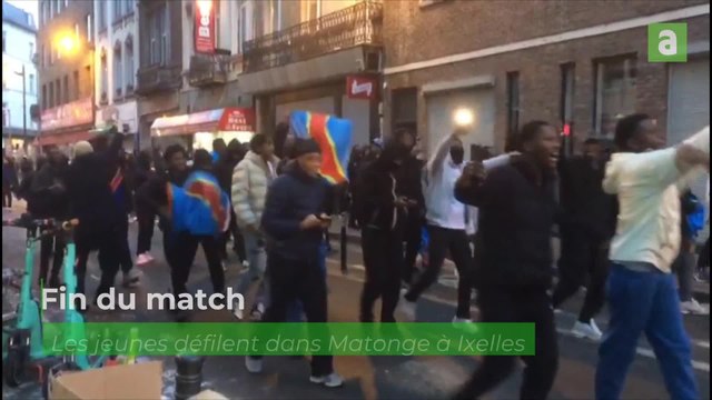 Scènes de liesse à Matonge après le match nul du Congo contre le Maroc à la CAN