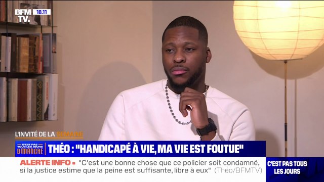 Procès Théo Luhaka: sur BFMTV, le jeune homme estime que les policiers ont sûrement bénéficié d'un traitement de faveur
