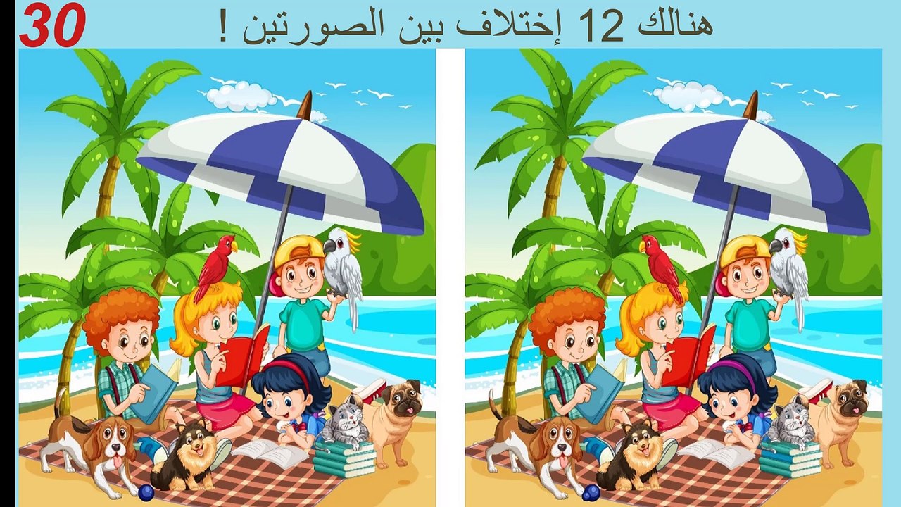اوجد الاختلاف بين الصورتين 6