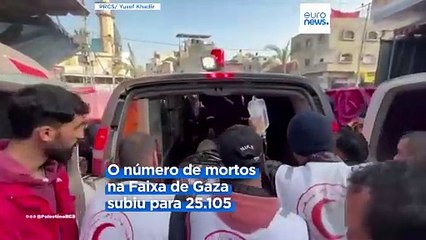 Conflito em Gaza já matou mais de 25 mil pessoas