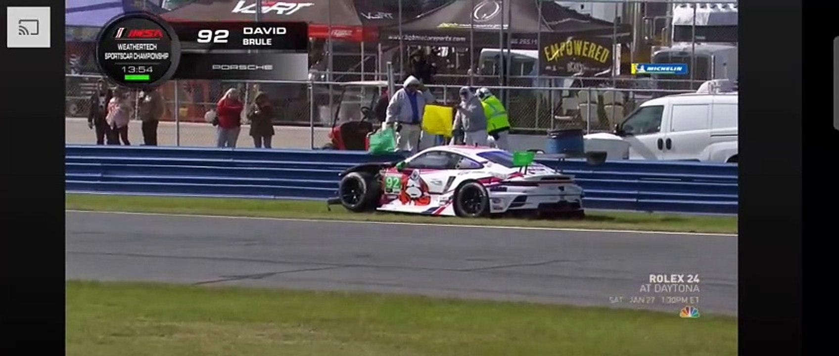 IMSA 2024 24H Daytona Qualifying Brule Big Crash
