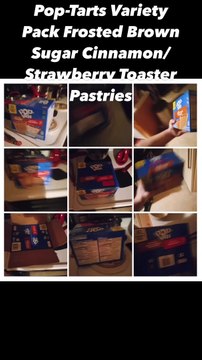 Pop-Tarts Variety Pack Frosted Brown Sugar CinnamonStrawberry Toaster Pastries