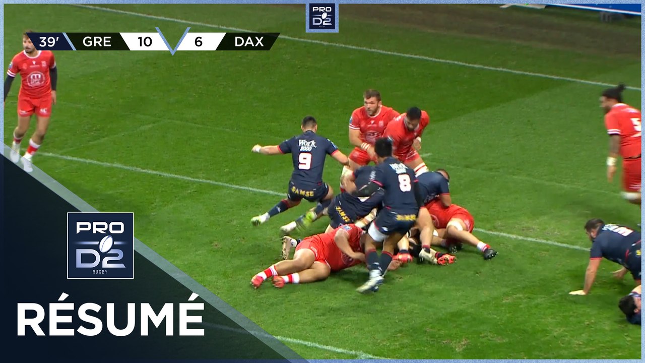 PRO D2 Saison 2023-2024 J17 - Résumé FC Grenoble Rugby - US Dax