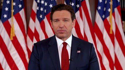 DeSantis başkanlık için Donald Trump'ı desteklediğini duyurdu