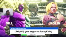 Street Fighter 5 (SFV) - LTG Low Tier God (Gill) gets angry vs Punk (Kolin)   Mar. 23, 2020「スト5」