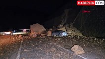 Zonguldak-Ankara Yolunda Heyelan: Otomobilde Maddi Hasar Meydana Geldi