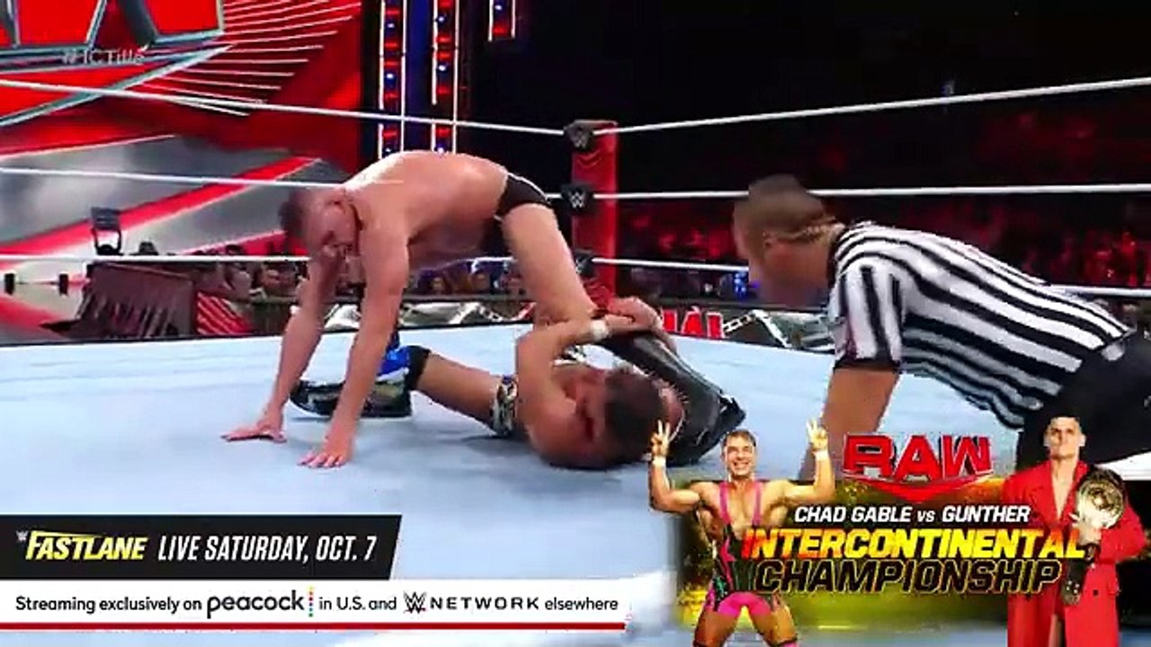 FULL MATCH — Gunther vs. Chad Gable - Intercontinental Title Match Raw, Sept. 4, 2023
