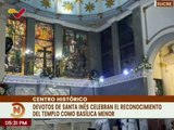 Feligreses de Santa Inés en el edo. Sucre celebraron reconocimiento del templo como Basílica Menor
