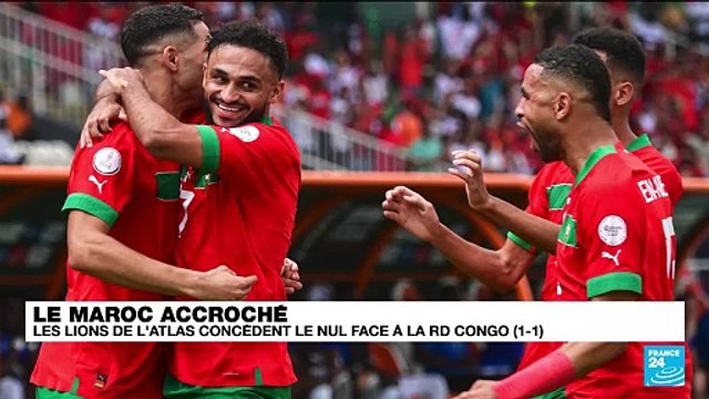 CAN 2024 : Le Maroc, très nerveux, accroché par la RD Congo