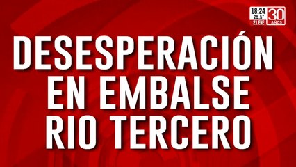Desesoeración en Embalse Río Tercero: continúa desaparecido hombre que cayó al agua