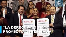 Recibe Sheinbaum constancia como candidata presidencial de Morena para 2024