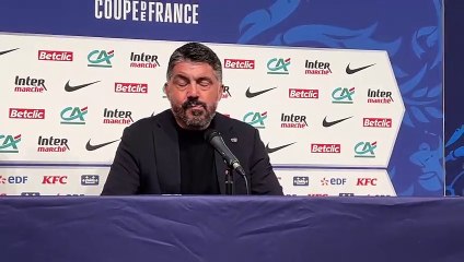 La réaction de Gennaro Gattuso après l'élimination de l'OM en coupe de France