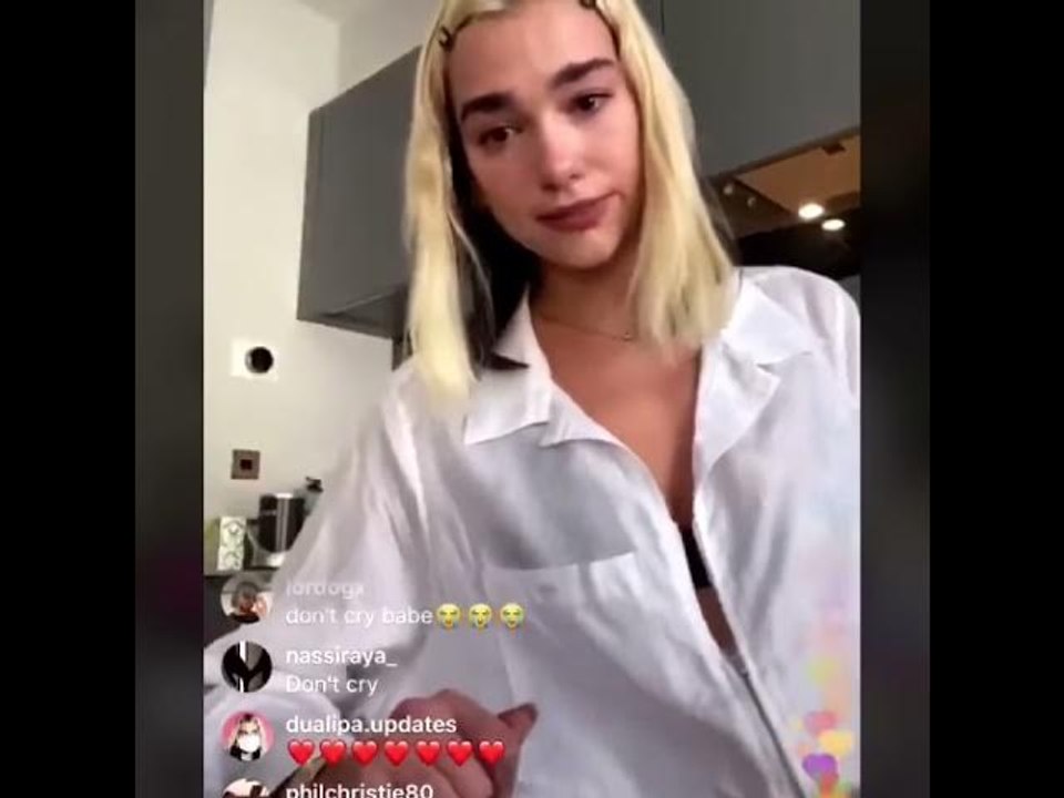 Dua Lipa Cries On Instagram Live After Album Leak - video Dailymotion