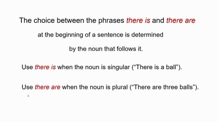 There Is vs. There Are |  English grammar| Quiz 1