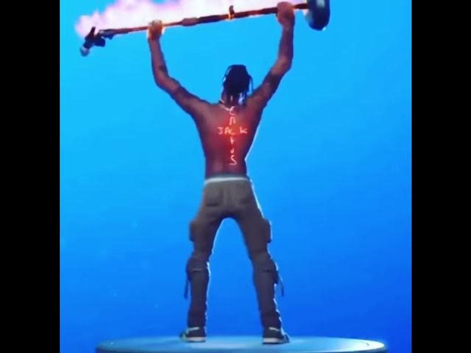 Travis Scott Fortnite Character Comes Out + Rage Emote - video Dailymotion