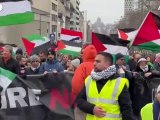 Manifestazione pro Palestina per le strade di Bruxelles