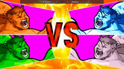 ((Ackesh))  VS Hadou_  - MARVEL vs CAPCOM