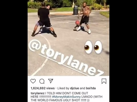 Tory Lanez Sinks Deep Three-Pointer