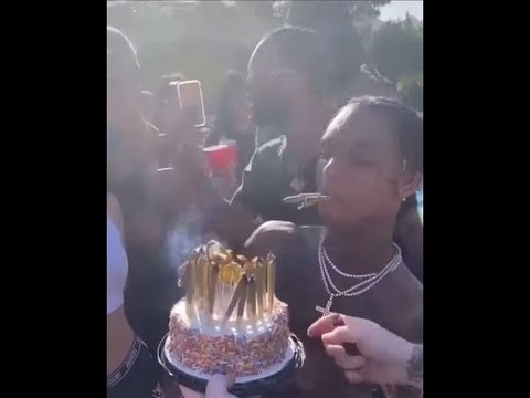 Swae Lee Gets Birthday Cake Full Of Joints