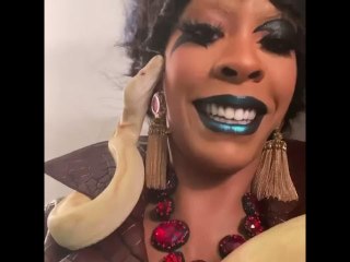 Rico Nasty Posts Up With Snake Around Her Neck