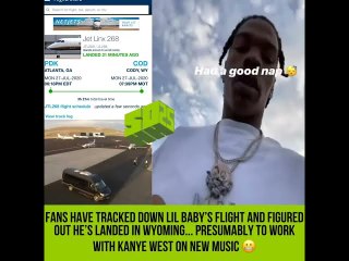 Lil Baby Lands In Wyoming To Work On Music With Kanye West