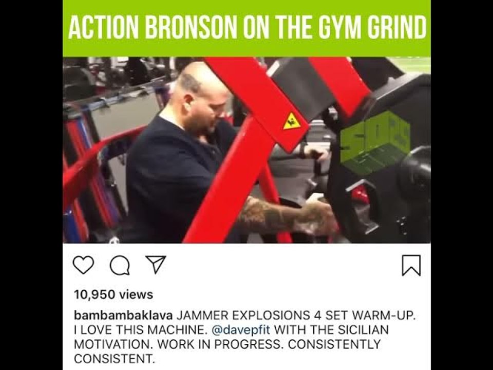 Action Bronson Grinds In The Gym