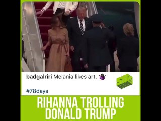 Rihanna Trolls Donald Trump With Melania  Meme
