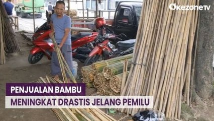 Jelang Pemilu 2024, Pedagang Bambu di Cirebon Raup Untung Jutaan Rupiah