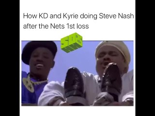 How KD And Kyrie Doing Steve Nash After The Nets First Loss (MEME)